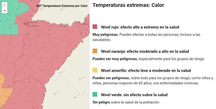 Corrientes: alerta amarillo y rojo por tormentas e intenso calor 
