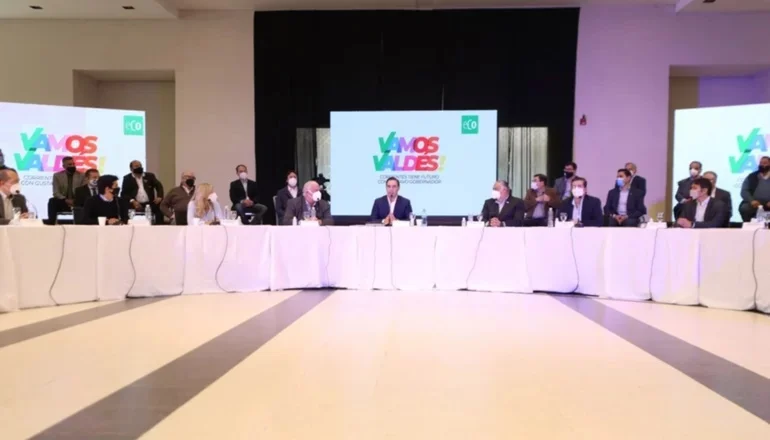 Valdés y sus socios evaluaron la situación electoral y definieron los ejes de campaña 