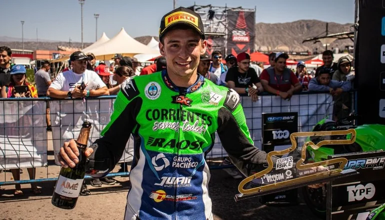 Campeón Aguilar ganó la final disputada en San Juan y se aseguró el primer lugar en el Superbike B.