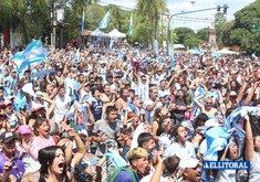 Festejos de Argentina campeón del mundo